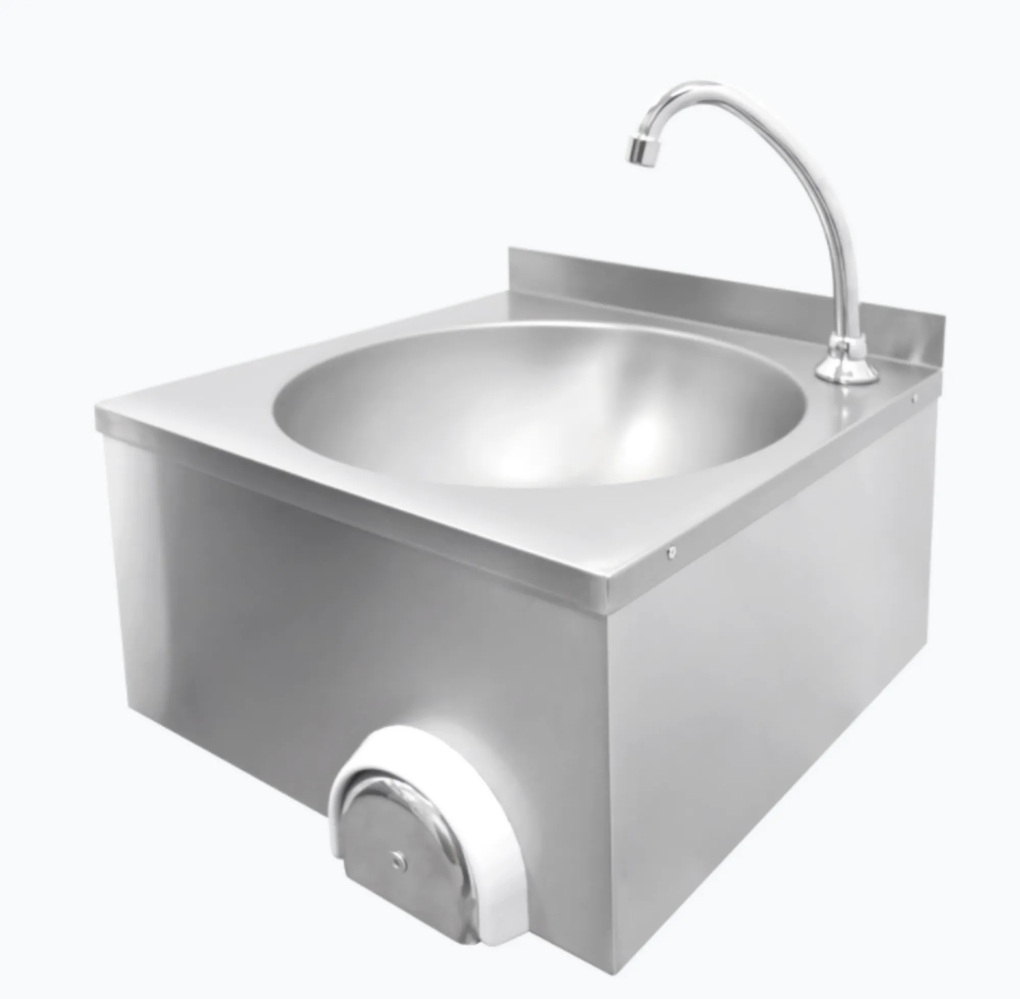 Picture of Parry CWBKNEE - Stainless Steel Knee Operated Hand Wash Basin - CWBKNEE