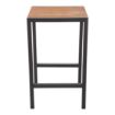 Picture of Bolero Square Steel and Acacia Bar Table 600mm - DS155