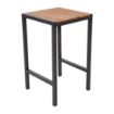 Picture of Bolero Square Steel and Acacia Bar Table 600mm - DS155
