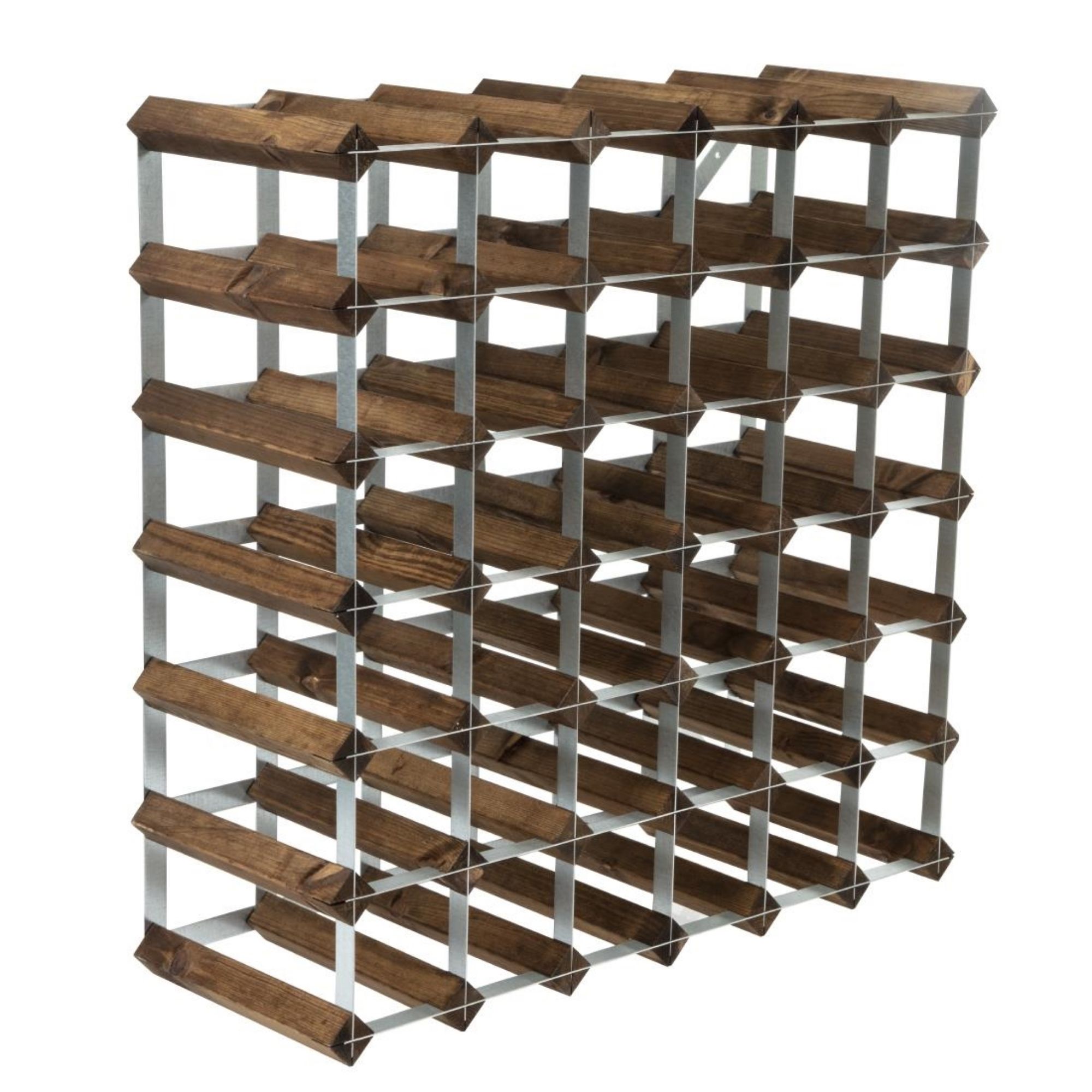 Picture of Wine Rack Dark Wood 42 Bottle