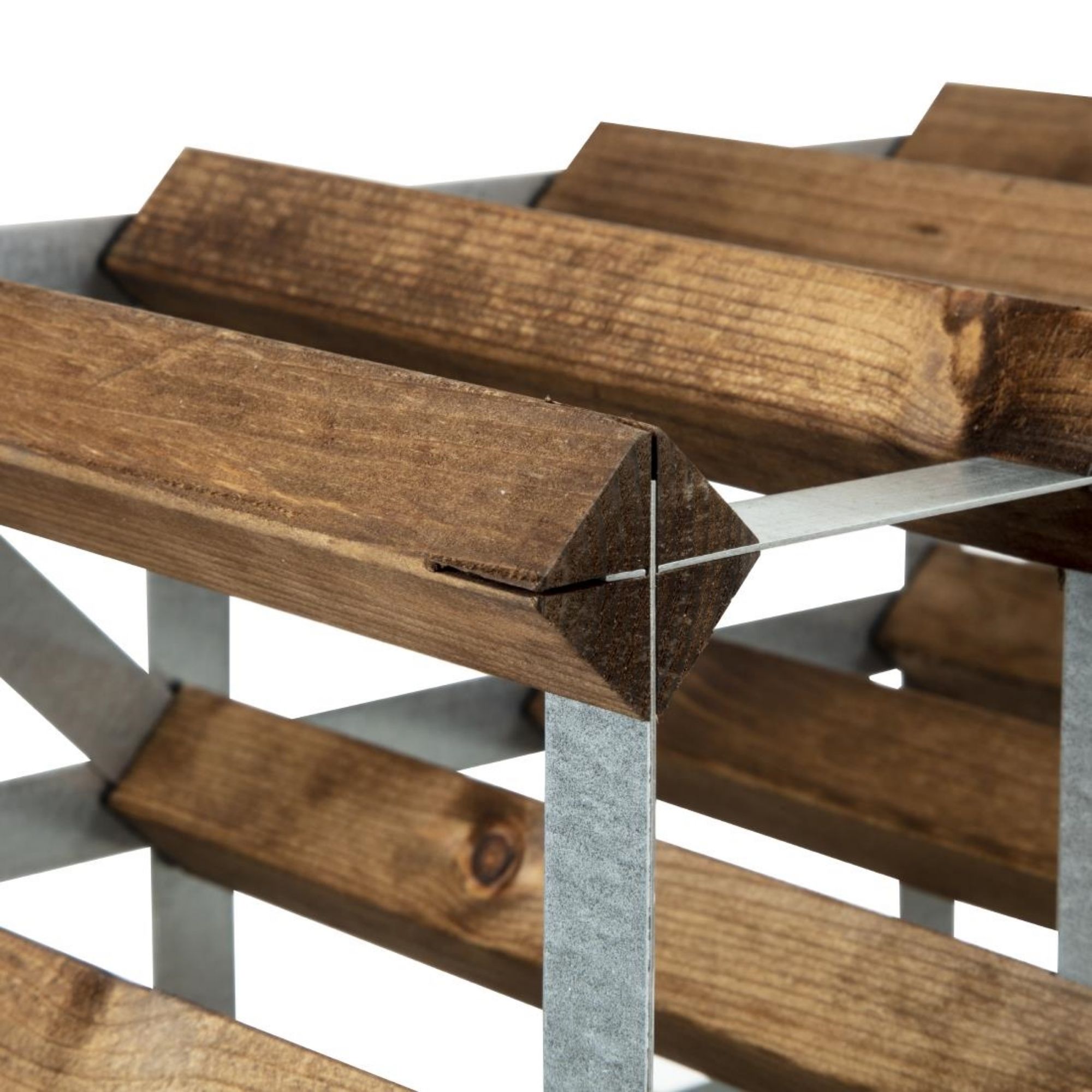 Picture of Wine Rack Dark Wood 42 Bottle