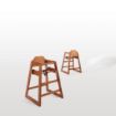 Picture of Bolero Wooden Highchair Dark Wood Finish - DL901