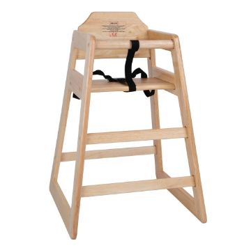 Picture of Bolero Wooden Highchair Natural Finish