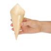 Picture of Fiesta Compostable Wooden Canape Cones 75mm (Pack of 100) - DK389