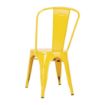Picture of Bolero Bistro Steel Side Chairs Yellow (Pack of 4) - DK292
