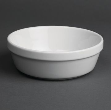 Picture of Olympia Whiteware Round Pie Bowls 137mm (Pack of 6)