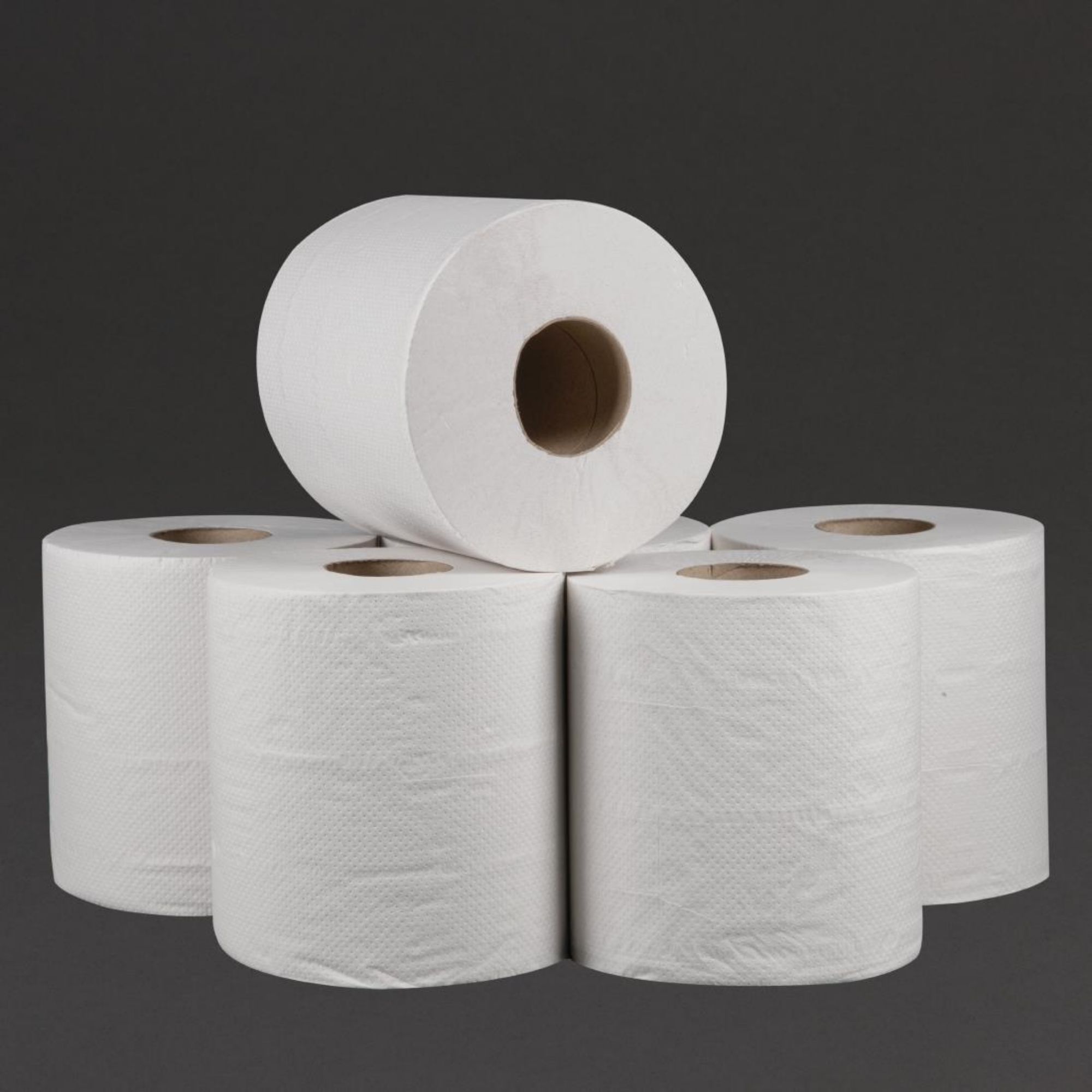 Picture of Jantex Centrefeed White Rolls 2-Ply 120m (Pack of 6)