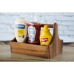Picture of T&G Woodware Acacia Wood Condiment Basket with Handle - DL148