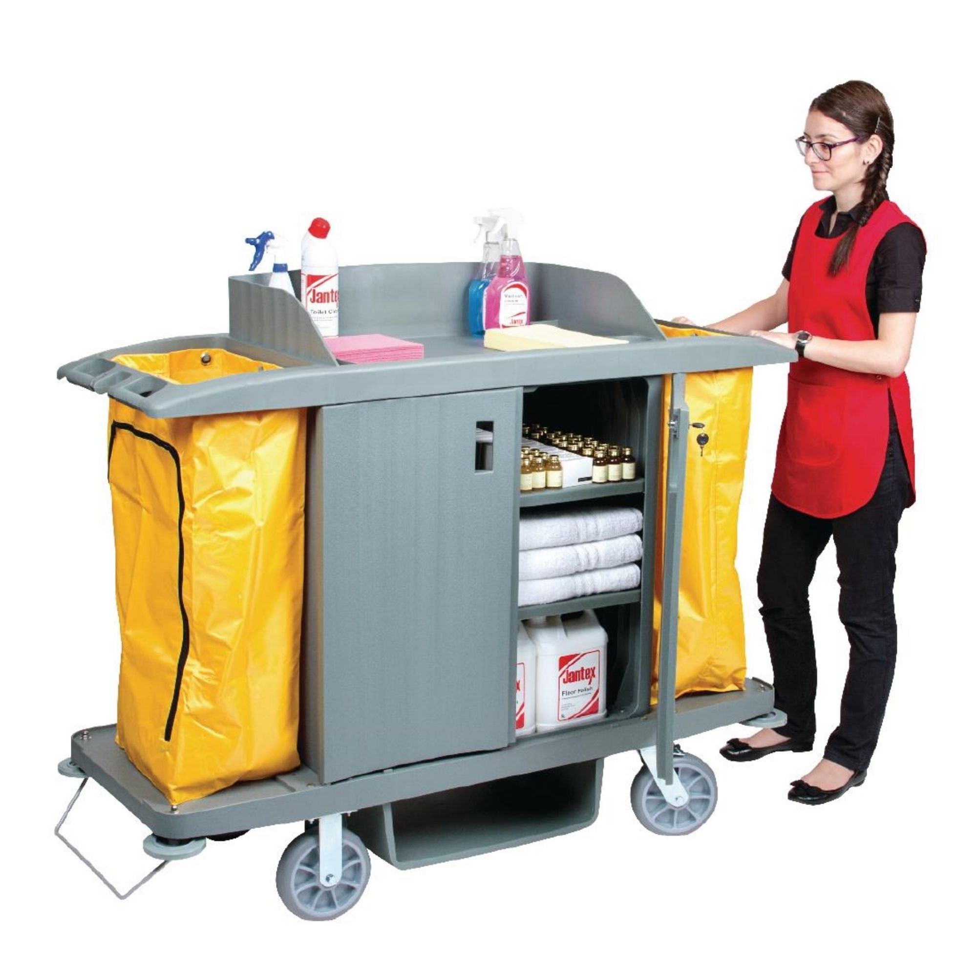 Picture of Jantex Housekeeping Trolley With Doors