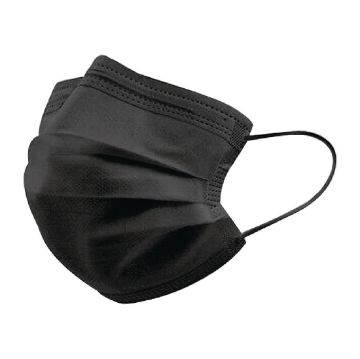 Picture of Black Type IIR Front of House Face Masks (50 Pack)
