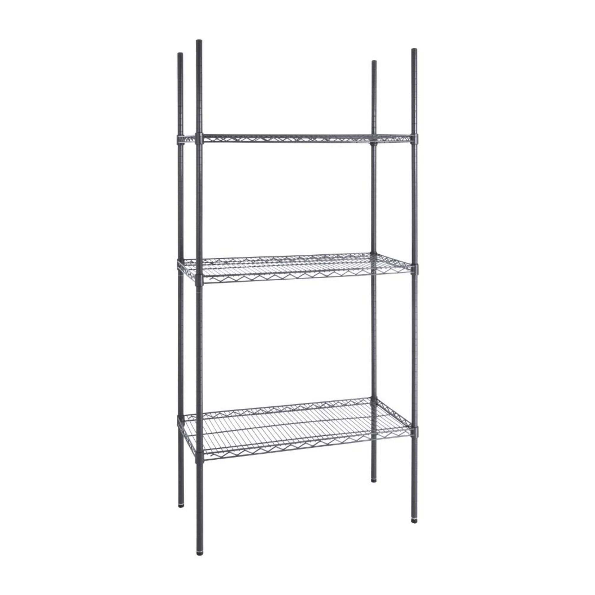 Picture of Nisbets Essentials 3 Tier Coated Shelving Unit 1820 x 915 x 457mm - DC819