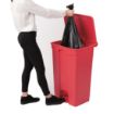 Picture of Jantex Kitchen Pedal Bin Red 87Ltr - DC712