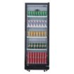 Picture of Nisbets Essentials Upright Display Cooler Black - 346Ltr - DG280