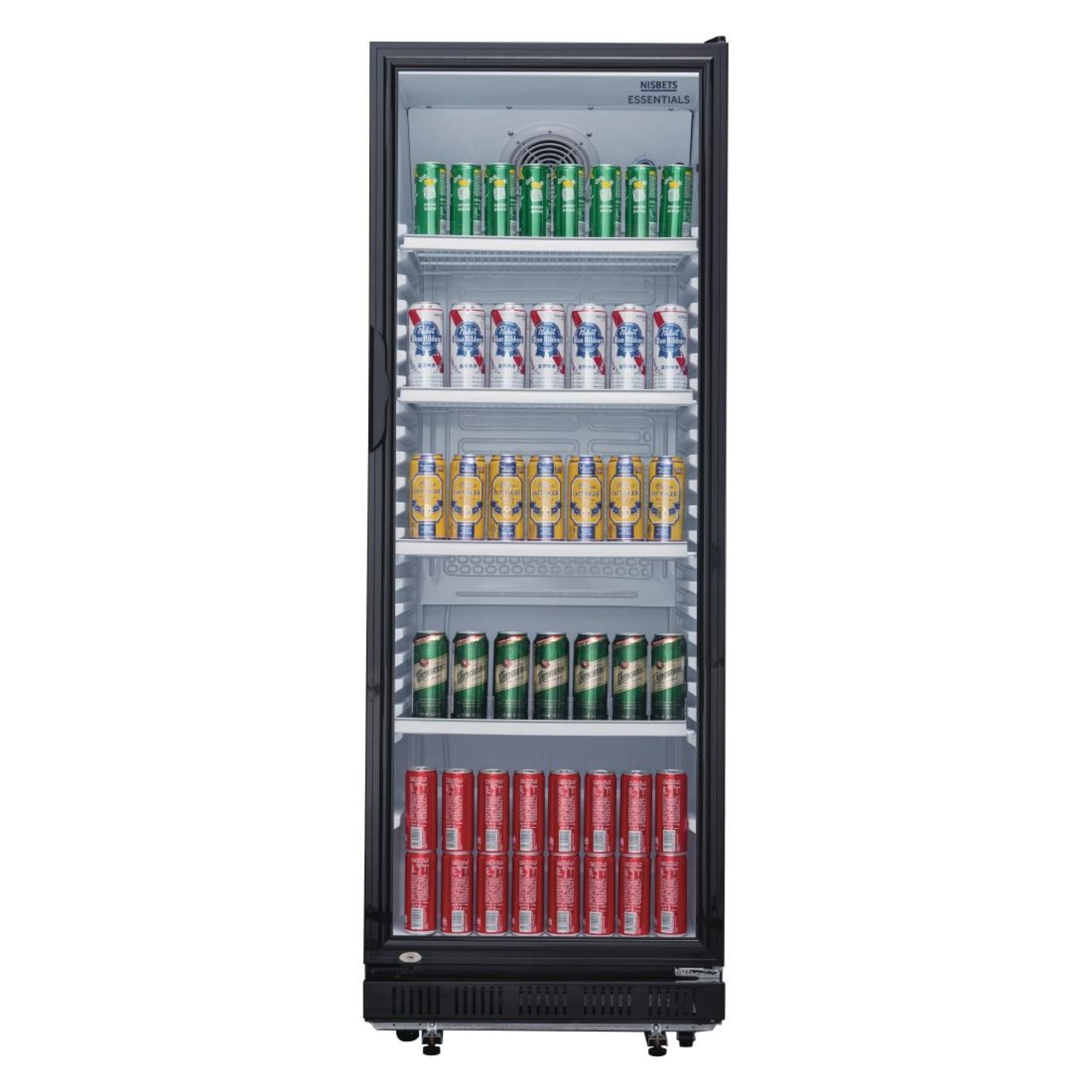 Picture of Nisbets Essentials Upright Display Cooler Black - 346Ltr