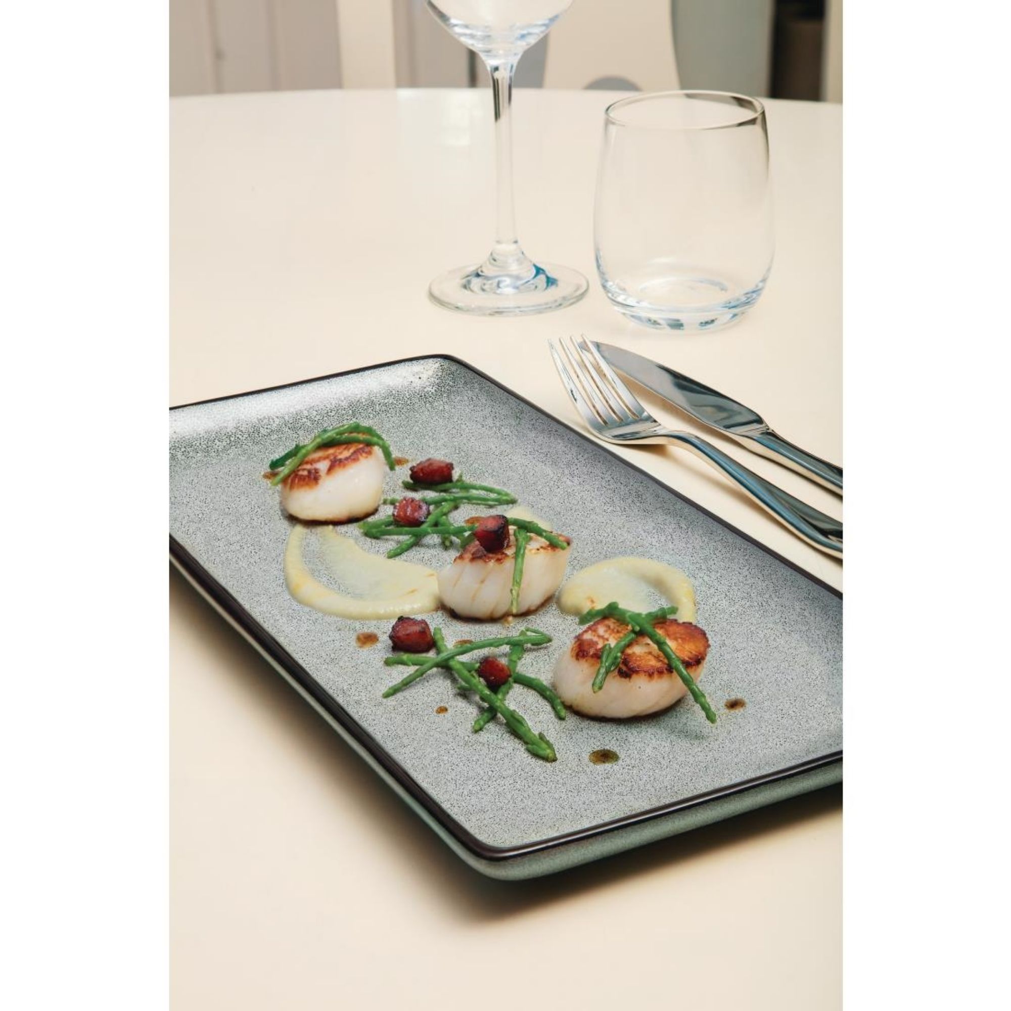 Picture of Olympia Mineral Rectangular Plate 335mm (Pack of 4)