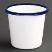 Picture of Olympia Enamel Sauce Cup White and Blue (Pack of 6) - DC383