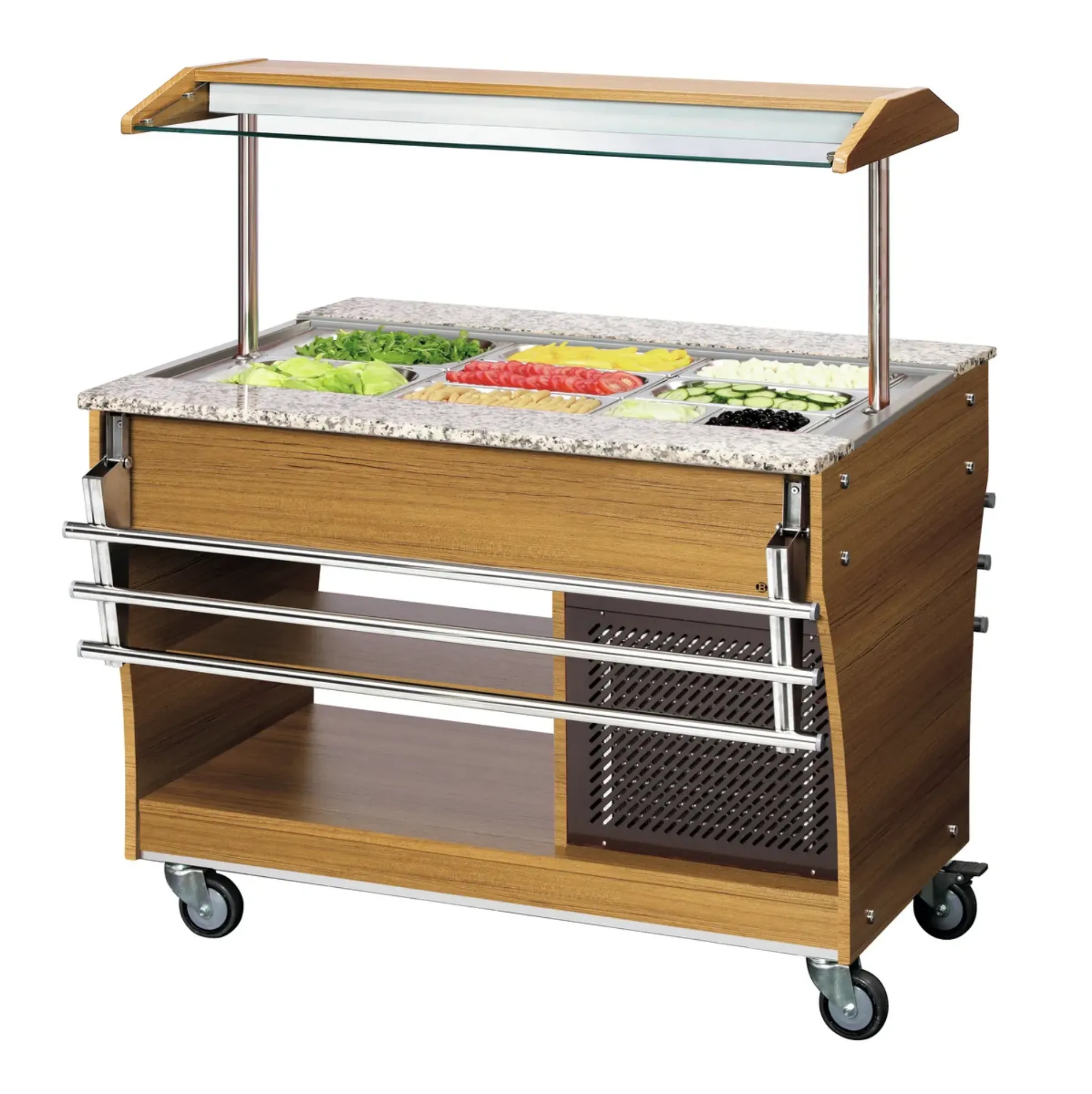 Picture of Bartscher Buffet trolley, cold, 3x 1/1 GN - 125525