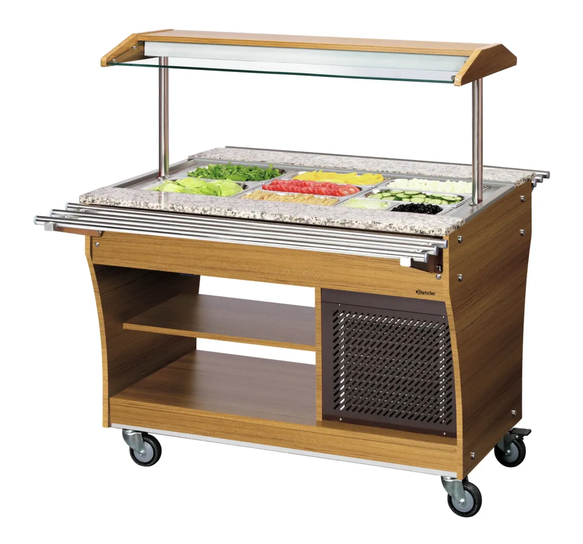 Picture of Bartscher Buffet trolley, cold, 3x 1/1 GN