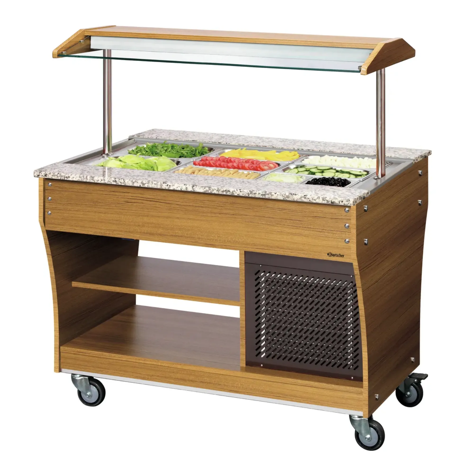 Picture of Bartscher Buffet trolley, cold, 3x 1/1 GN