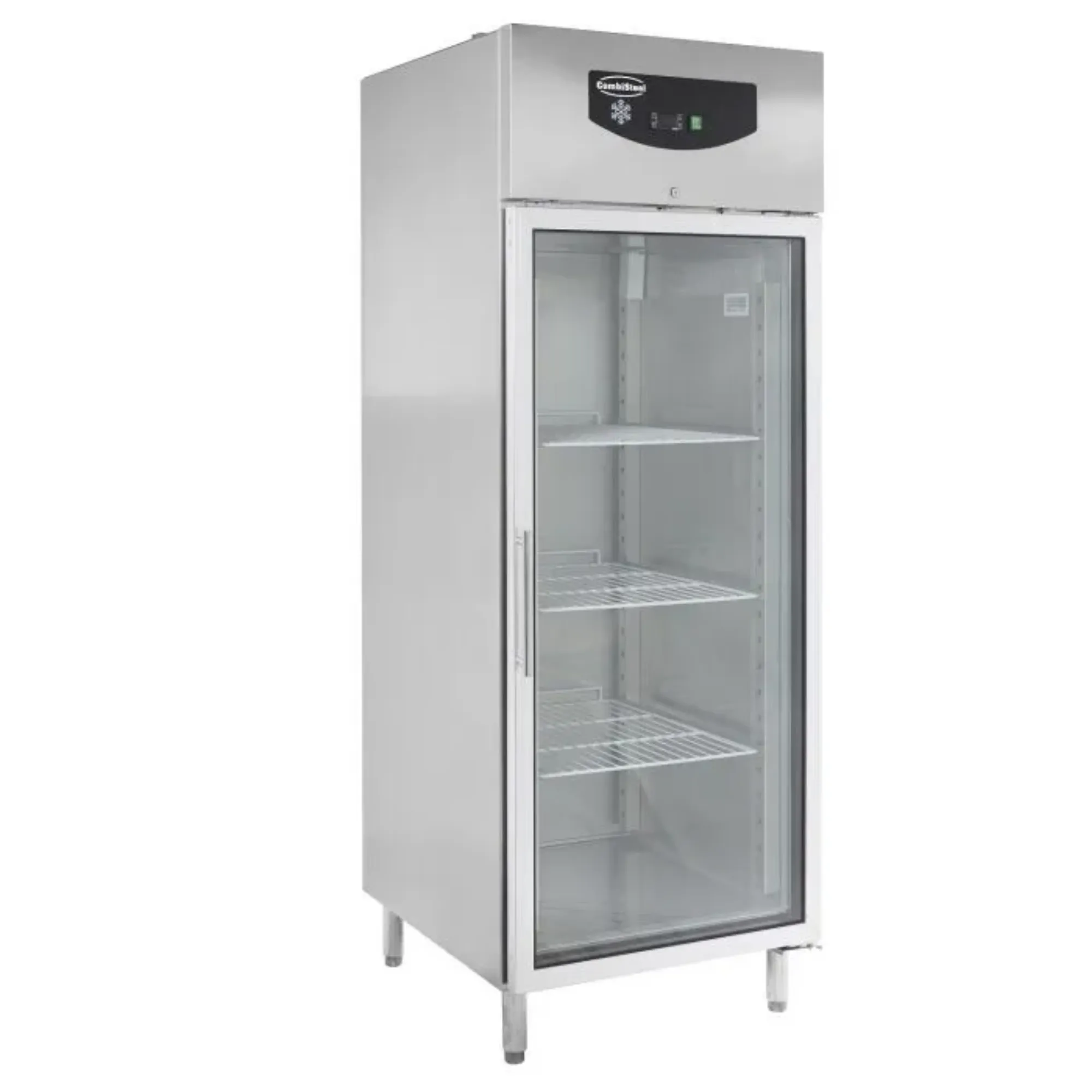 Picture of CombiSteel Refrigerator Mono Block Single Stainless Steel Glass Door 597 Litre - 7450.0152