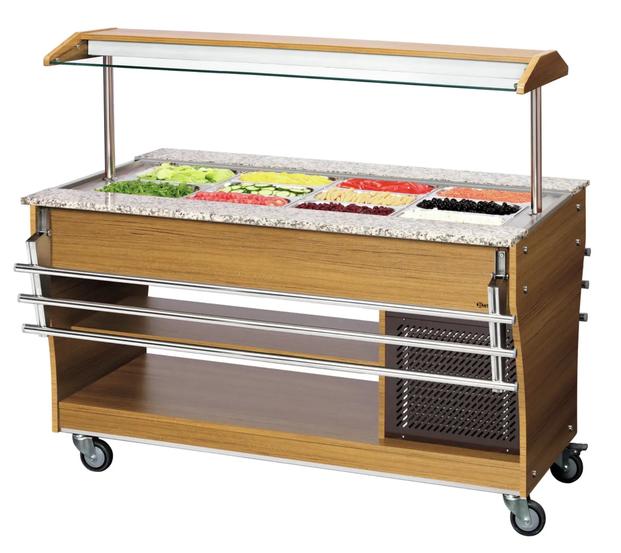 Picture of Bartscher Buffet trolley, cold, 4x 1/1 GN - 125526