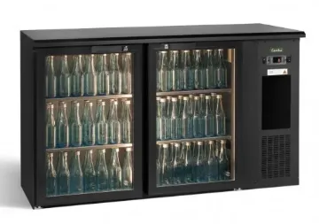 Picture of Gamko E3/22GMU84 2 x Glass Door Under Counter Bottle Cooler 364 Litres