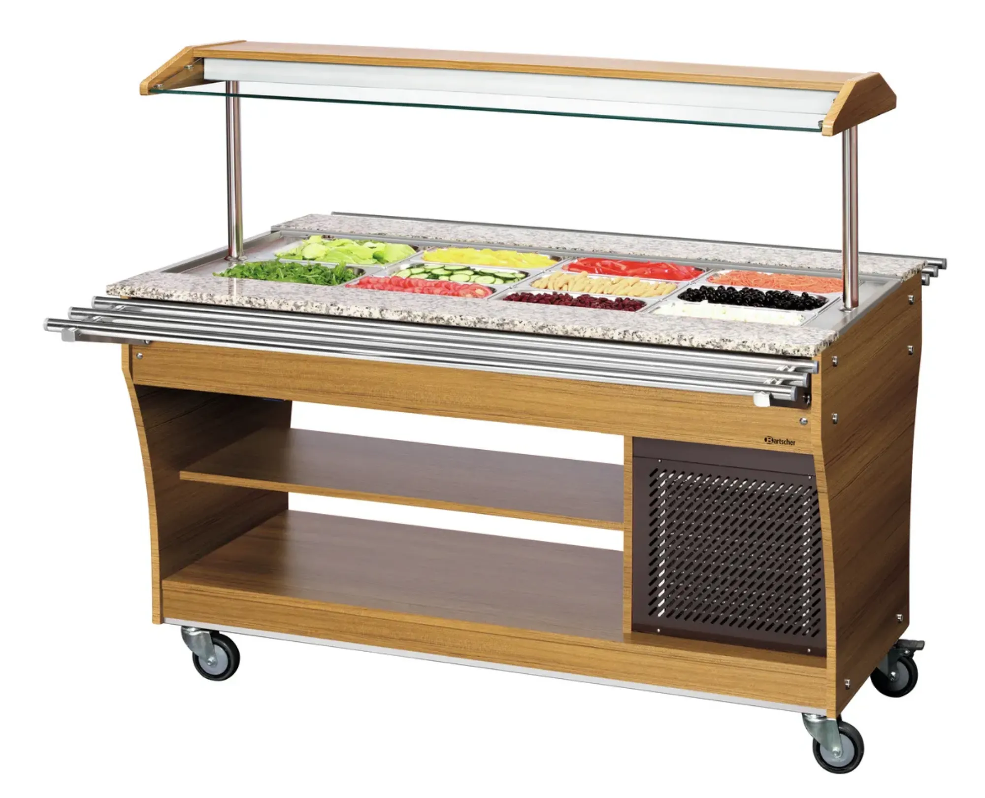 Picture of Bartscher Buffet trolley, cold, 4x 1/1 GN