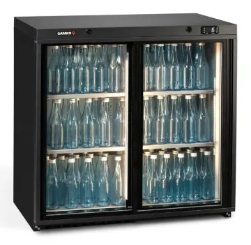 Picture of Gamko Maxiglass MG3/250SD Sliding Double Glass Door Undercounter Bottle Cooler 250 Litres