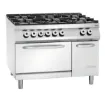 Picture of Bartscher Gas stove, 6BRs,el. oven,2/1GN NS Freestanding - 2952481