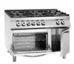 Picture of Bartscher Gas stove, 6BRs,el. oven,2/1GN NS Freestanding - 2952481