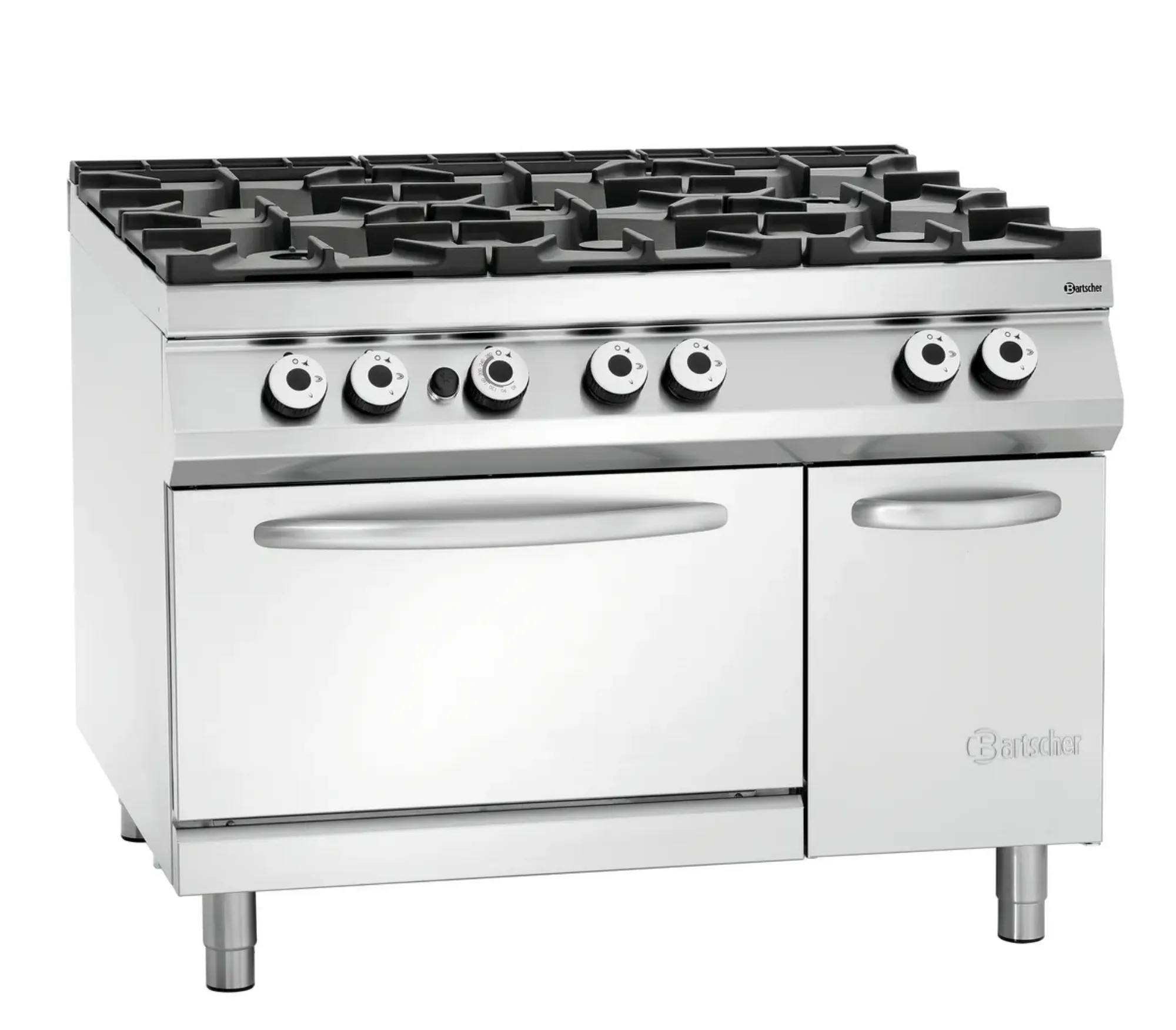 Picture of Bartscher Gas stove, 6BR, gsO 2/1GN, NS Freestanding - 2952291