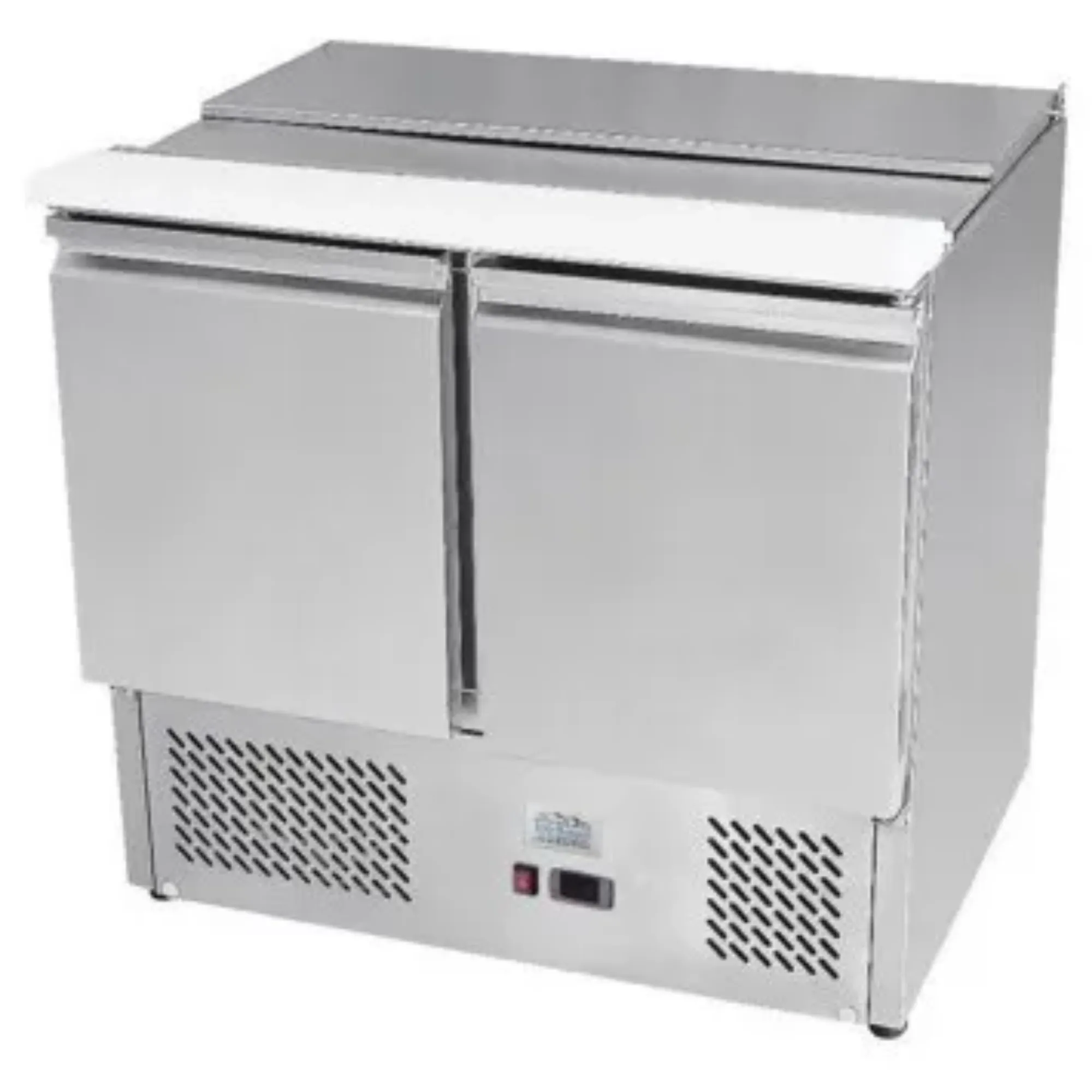 Picture of Ice-A-Cool ICE3800GR 2 Door Refrigerated Saladette Prep Counter 300 Litres - ICE3800GR