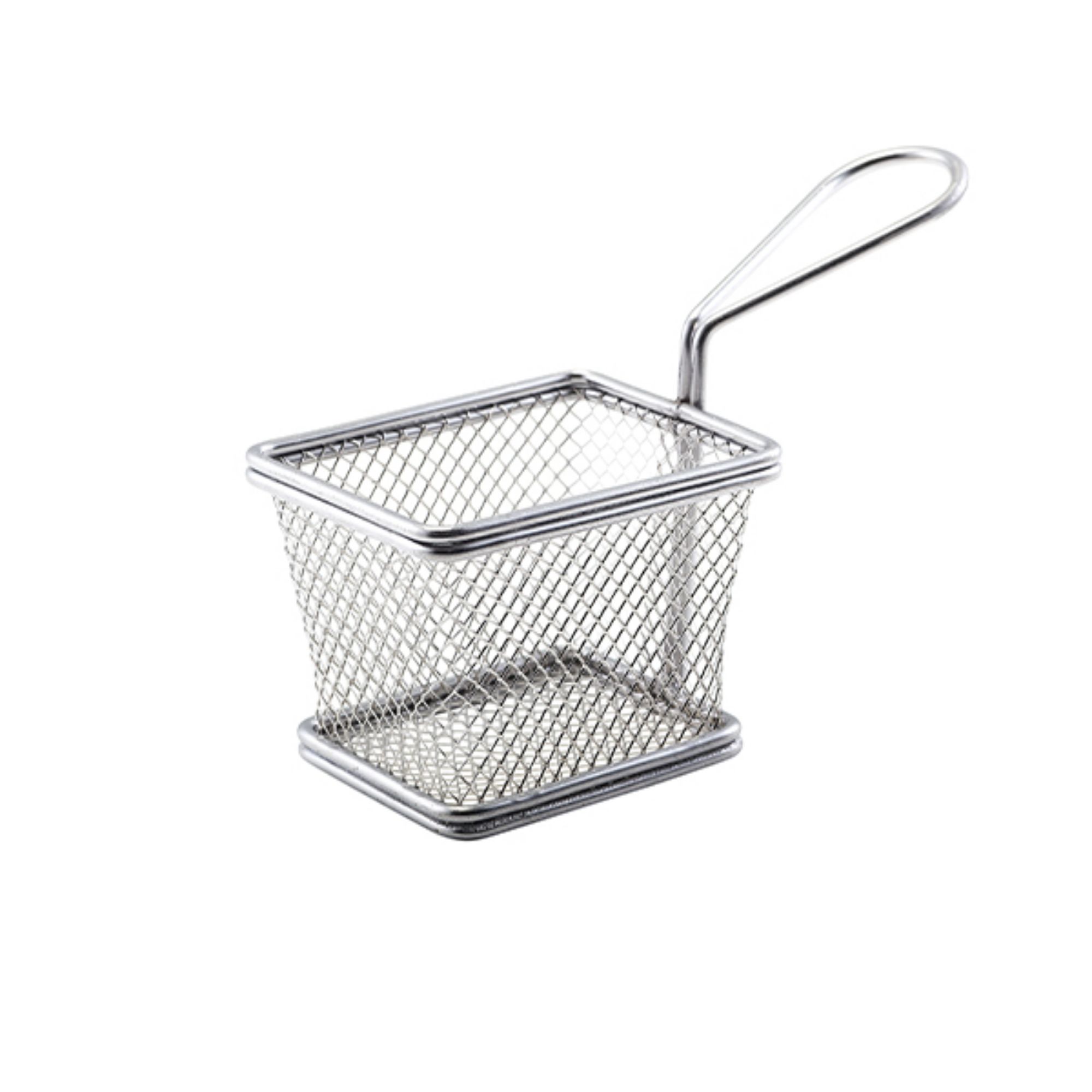 Picture of Serving Fry Basket Rectangular 12.5 X 10 X 8.5cm - Pack of 6 - SVB1210