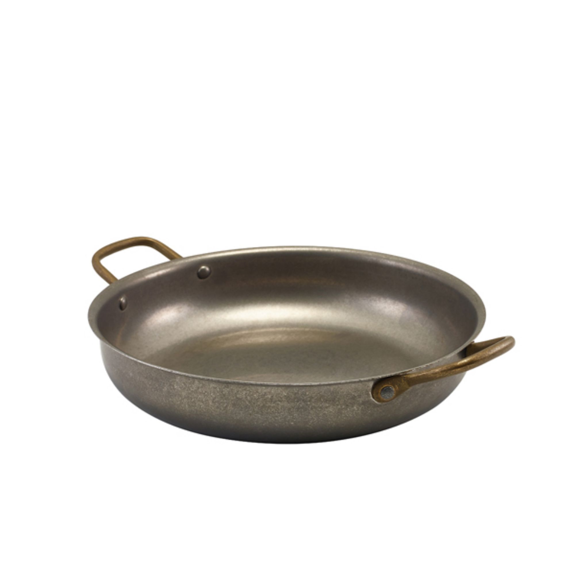 Picture of GenWare Vintage Steel Round Dish 24.5 x 5cm - Pack of 3 - SRD24V