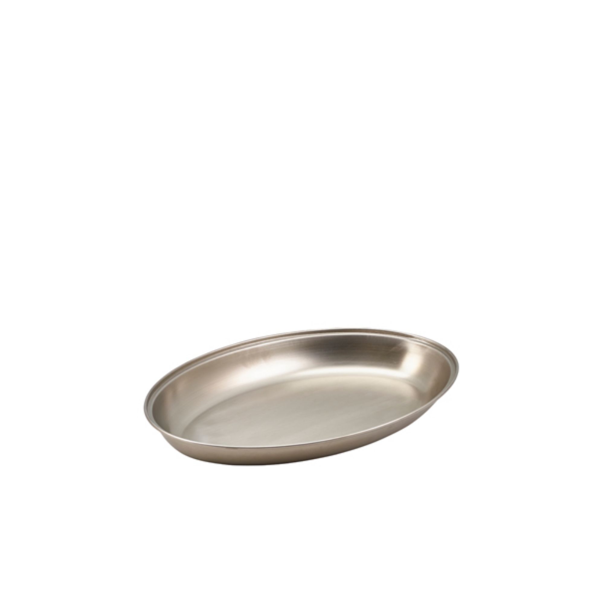 Picture of GenWare Stainless Steel Oval Vegetable Dish 20cm/ 8" - 1161