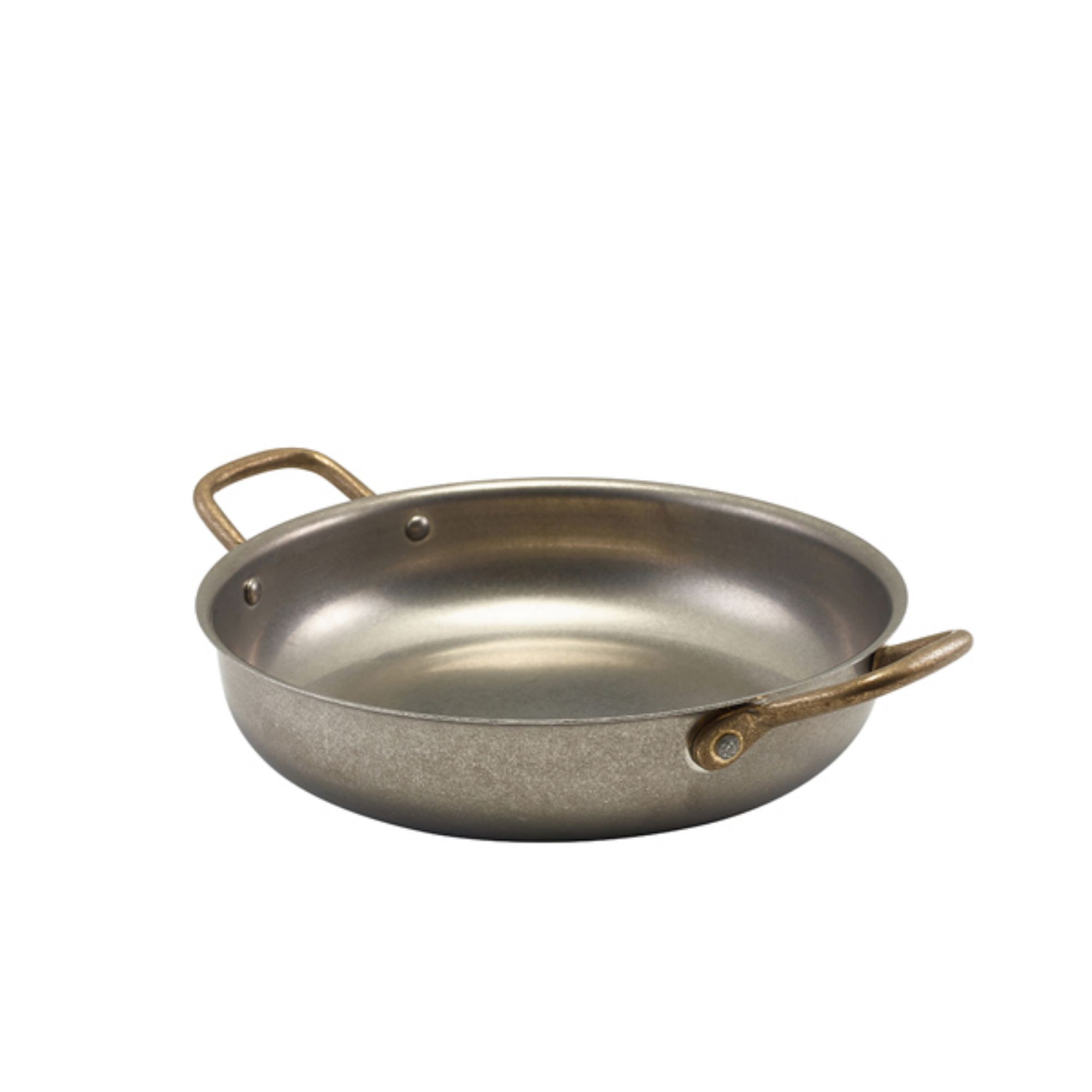 Picture of GenWare Vintage Steel Round Dish 22 x 5cm - Pack of 6 - SRD22V