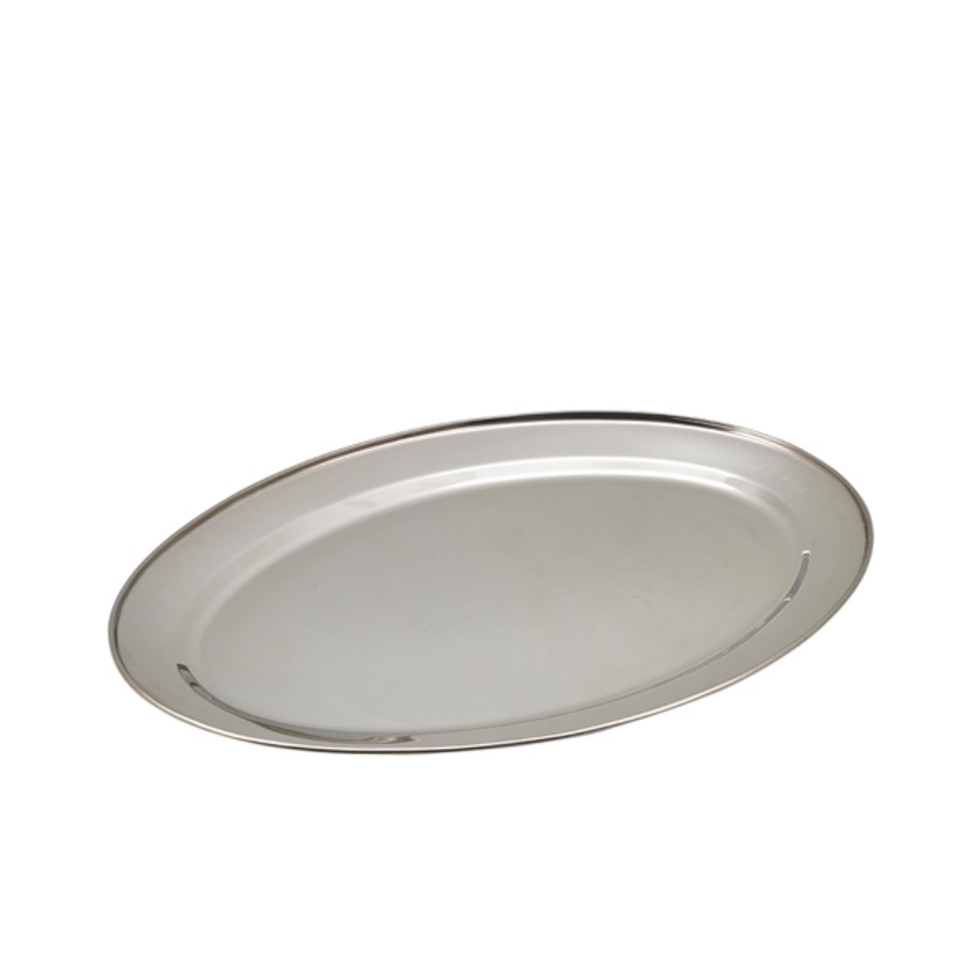 Picture of GenWare Stainless Steel Oval Flat 46cm/ 18" - 1664