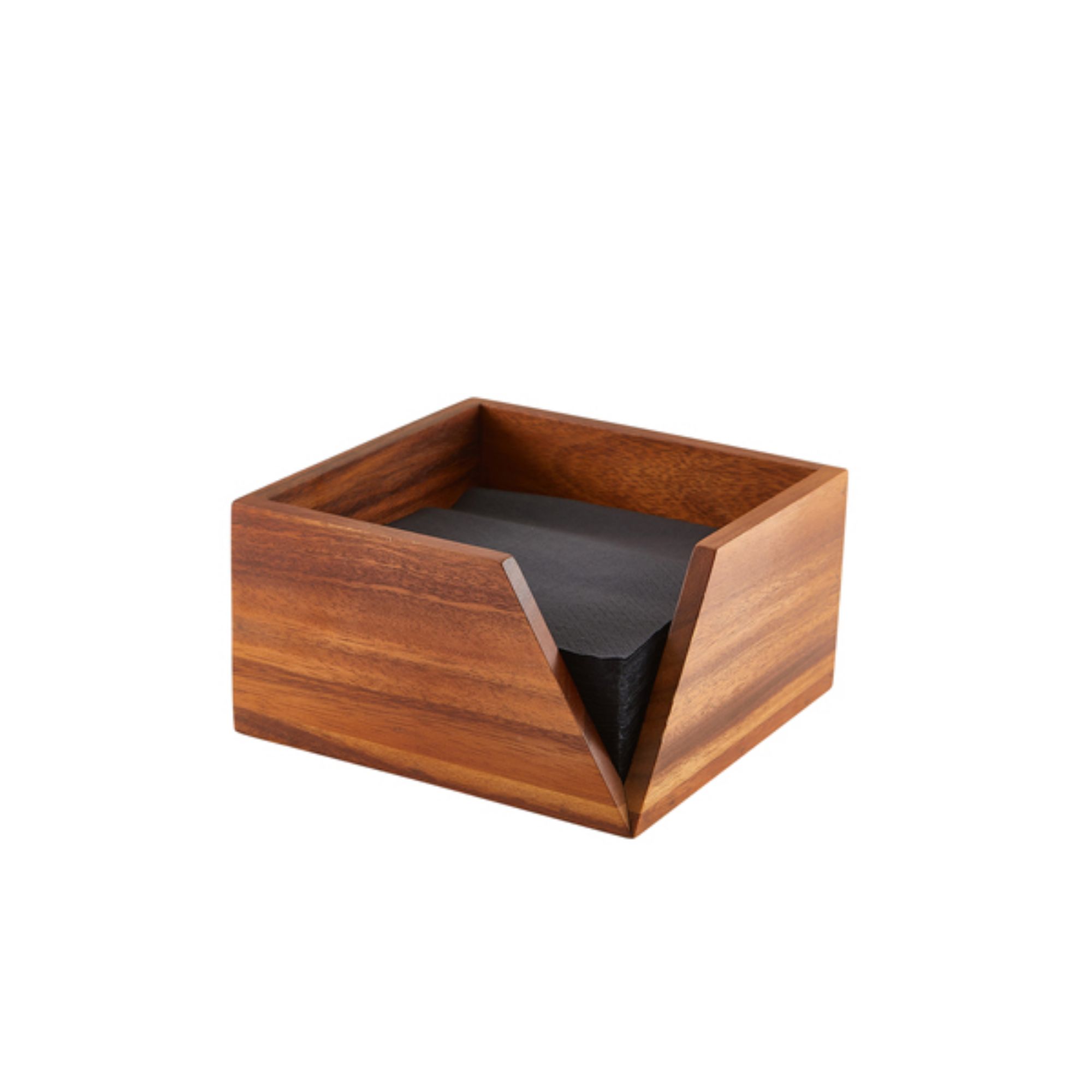 Picture of GenWare Acacia Wood Serviette Holder 18.6 x 10cm - WDSH18
