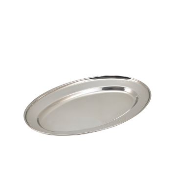 Picture of GenWare Stainless Steel Oval Flat 35cm/ 14"