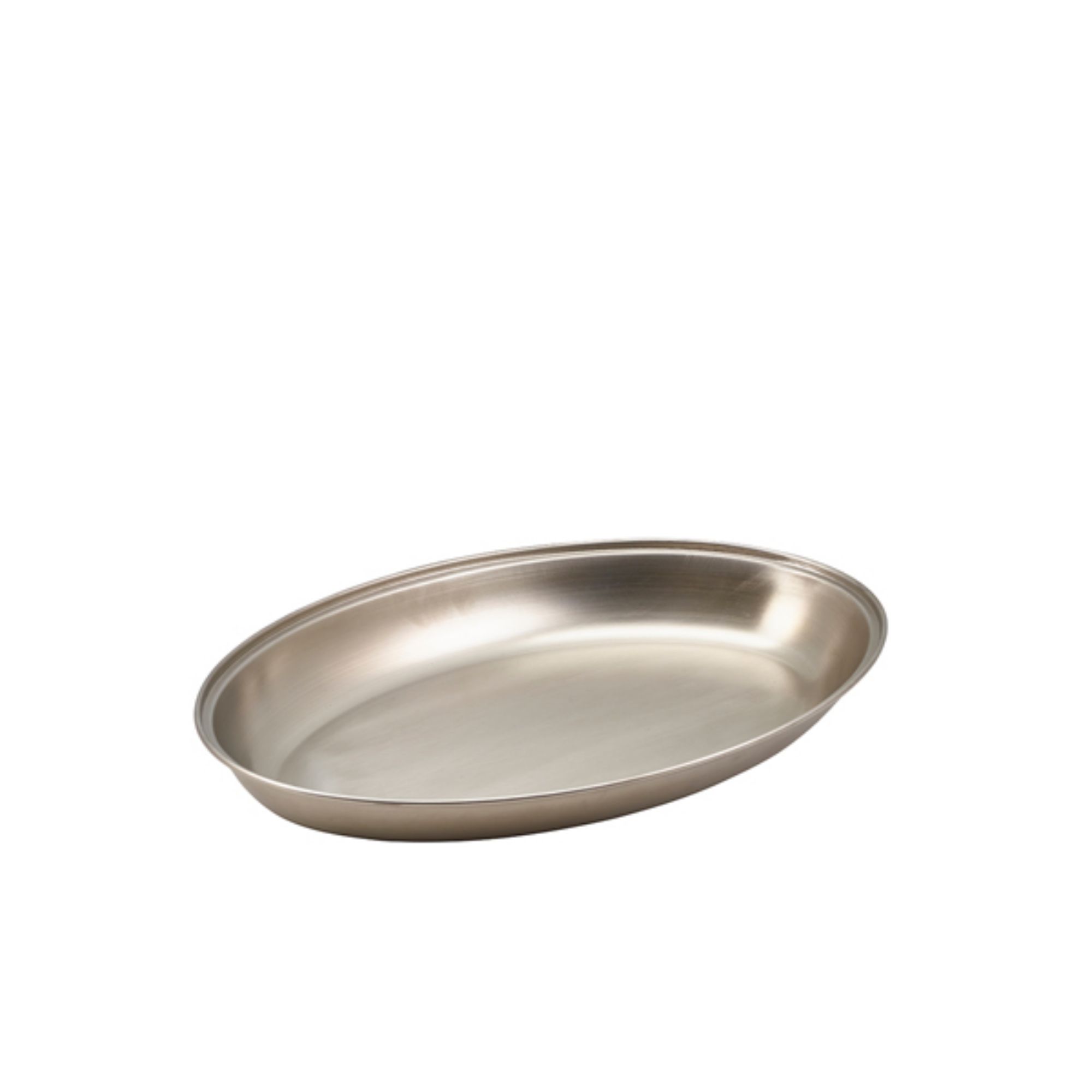 Picture of GenWare Stainless Steel Oval Vegetable Dish 25cm/10" - 1361
