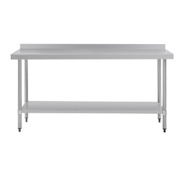 Picture of Vogue Stainless Steel Prep Table with Upstand 1800mm