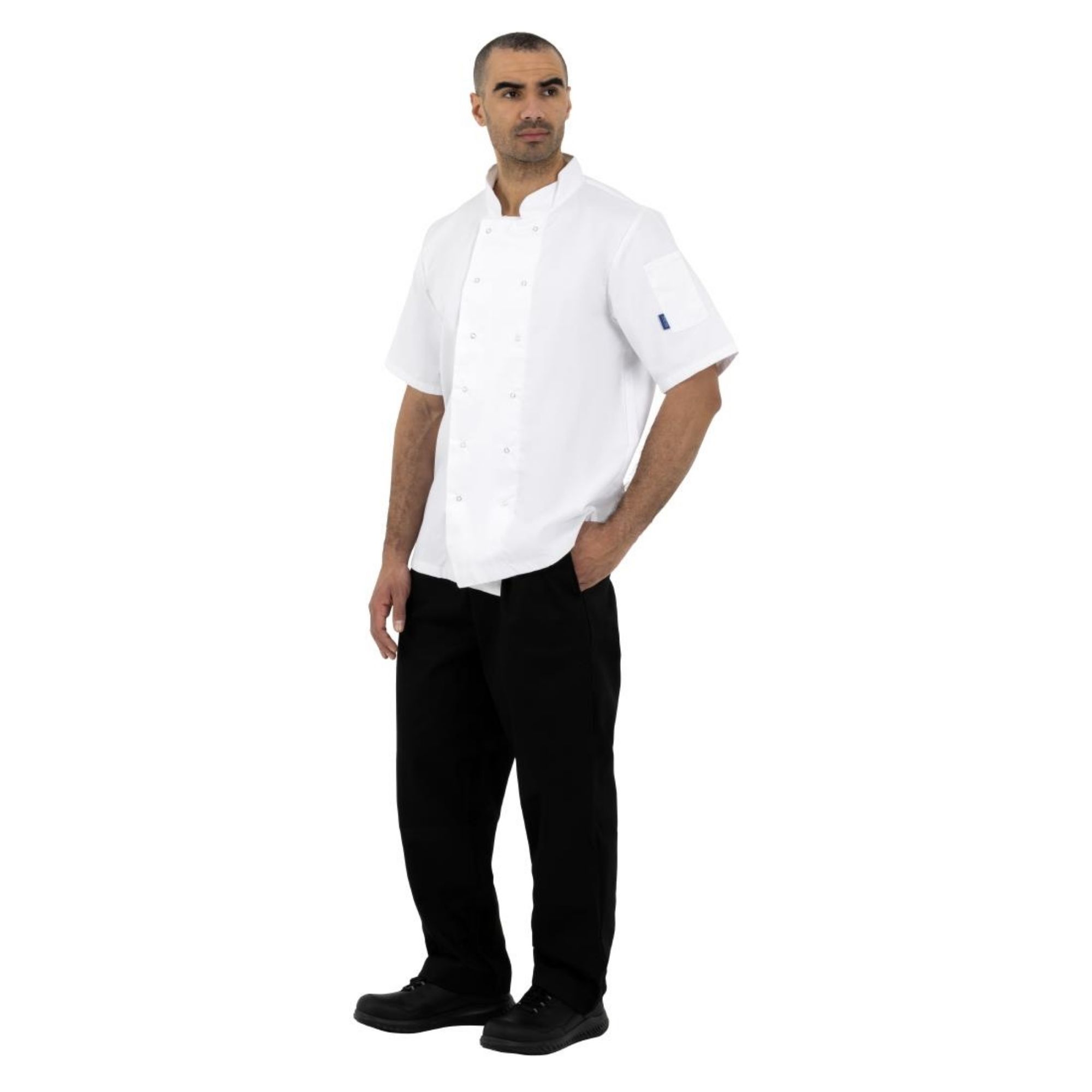 Picture of Whites Boston Unisex Short Sleeve Chefs Jacket White S