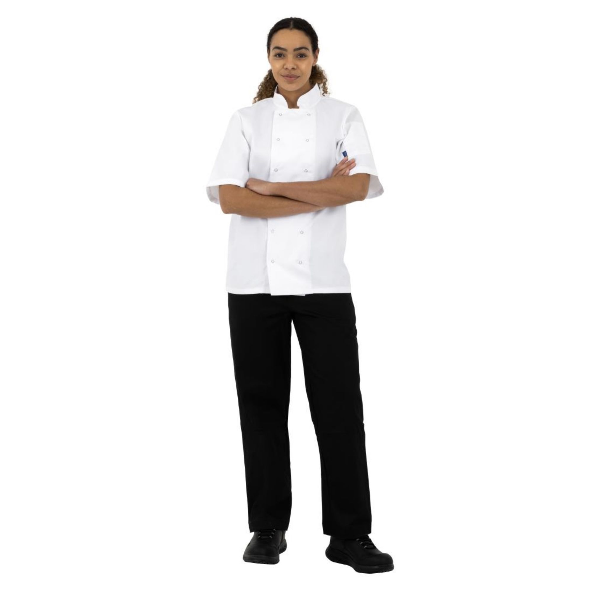 Picture of Whites Boston Unisex Short Sleeve Chefs Jacket White S