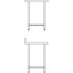 Picture of Vogue Stainless Steel Prep Table with Upstand 600mm - T379