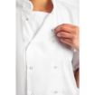 Picture of Whites Boston Unisex Short Sleeve Chefs Jacket White S - SA821