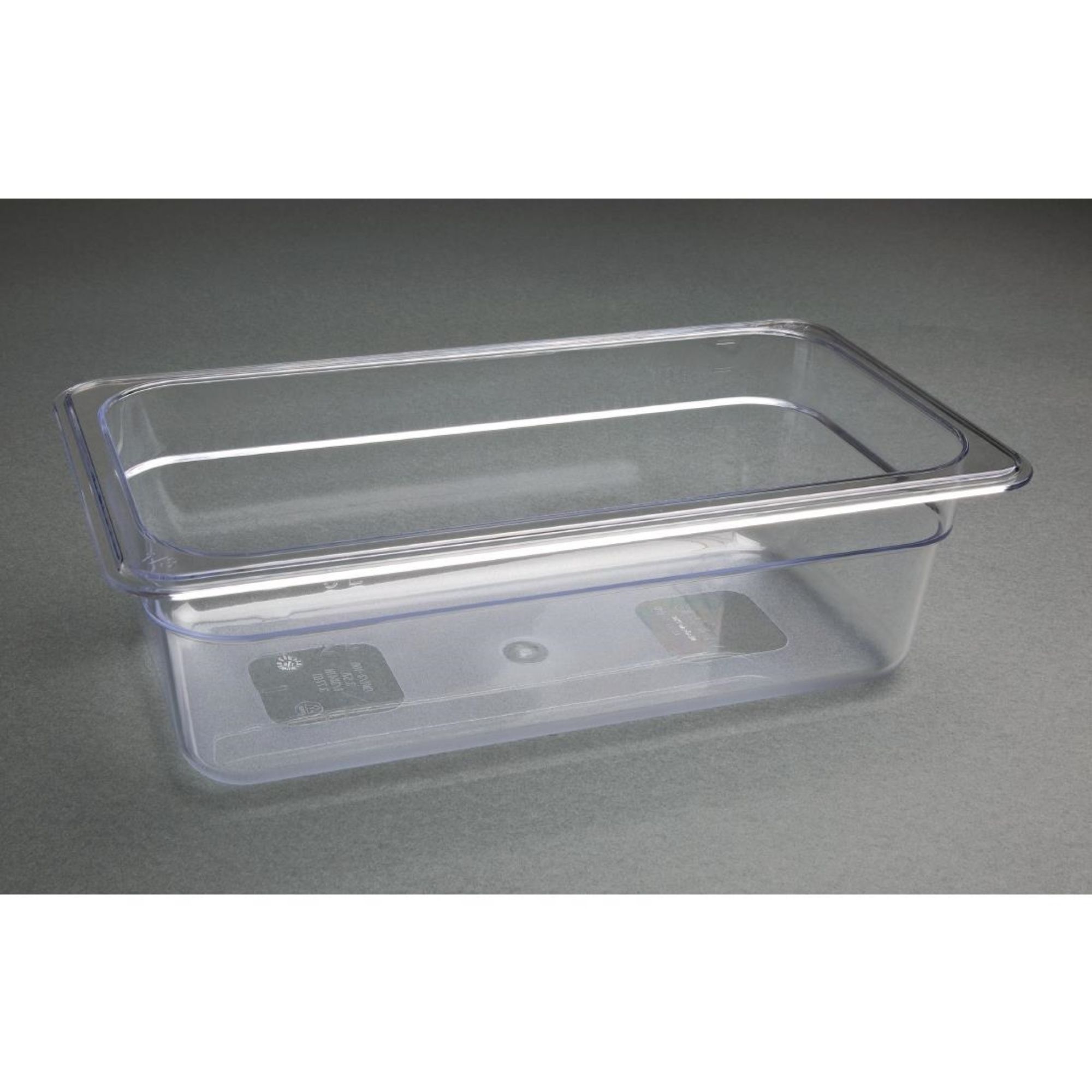 Picture of Vogue Polycarbonate 1/3 Gastronorm Container 100mm Clear