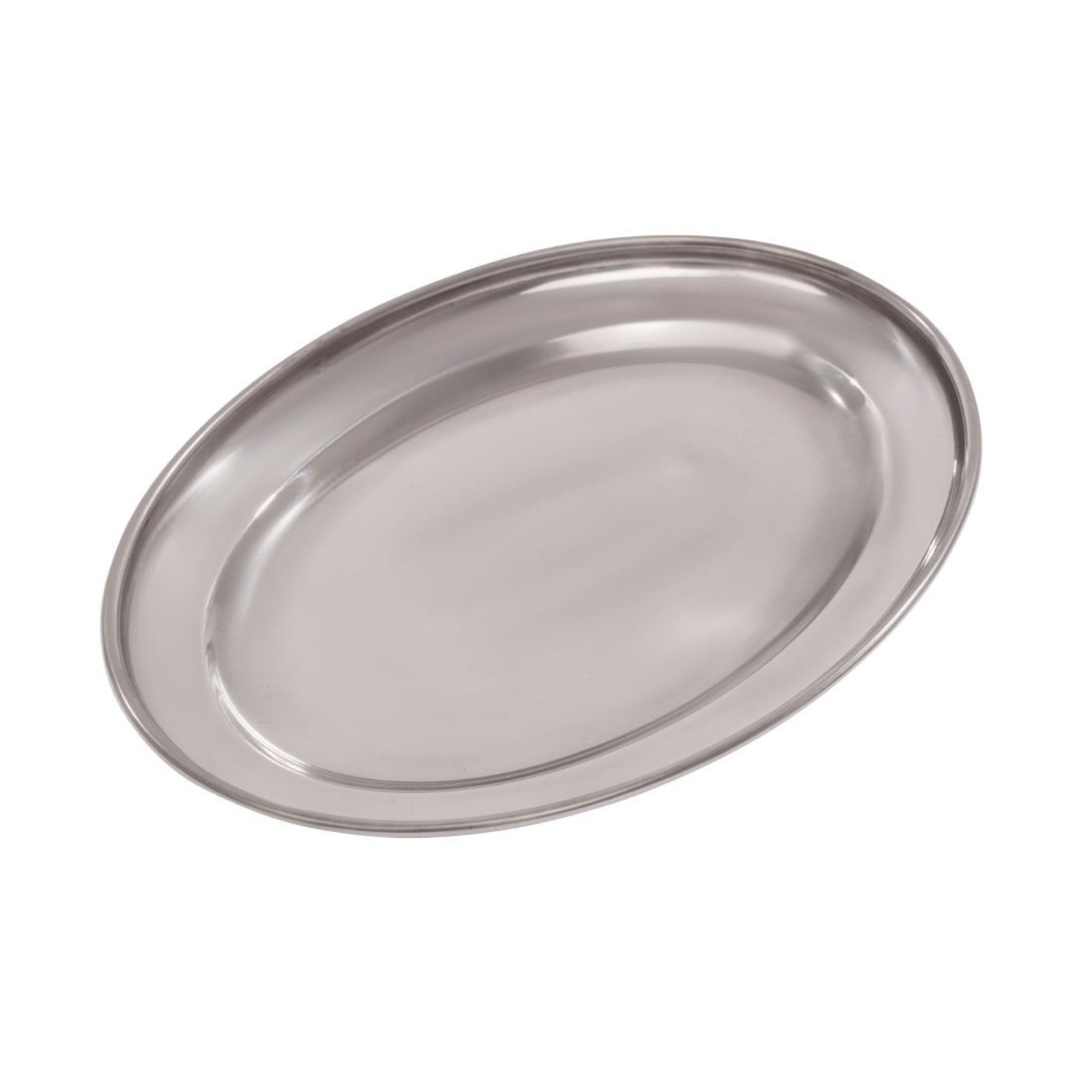 Picture of Olympia Stainless Steel Oval Serving Tray 200mm - K360
