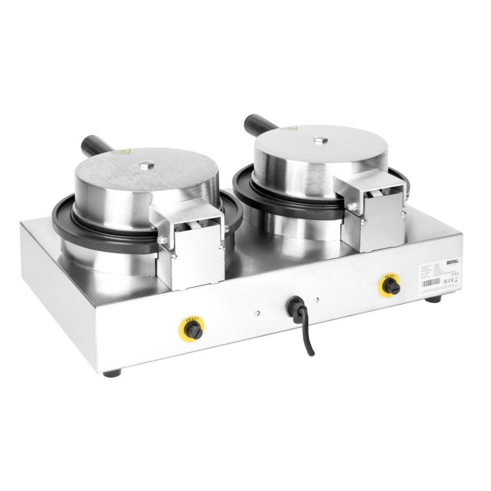 Picture of Buffalo Double Round Belgian Waffle Maker