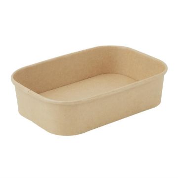 Picture of Fiesta Recyclable Rectangular Food Containers 500ml (300 Pack)