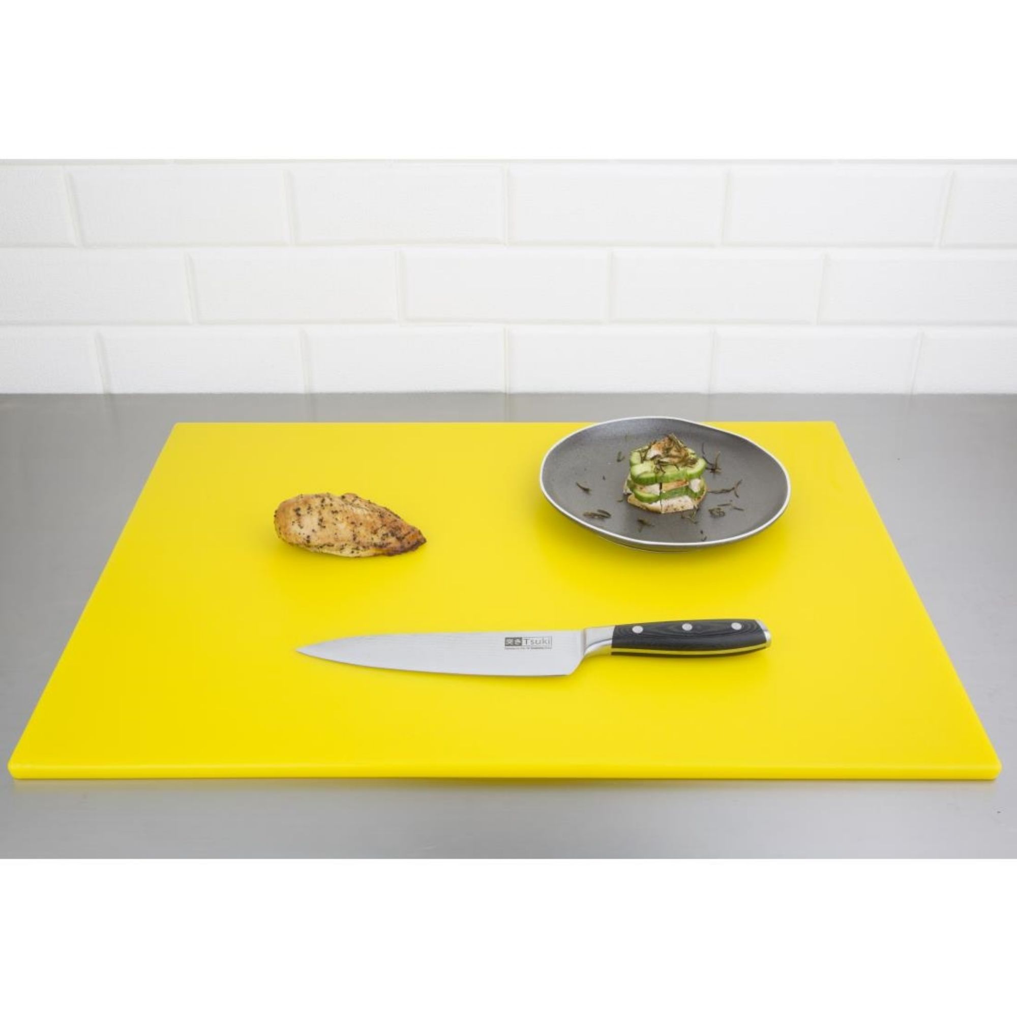 Picture of Hygiplas Low Density Yellow Chopping Board Large 600x450x10mm